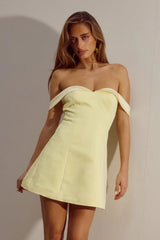 Ebony Off The Shoulder Mini Dress