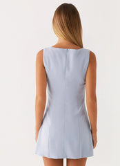 Lucky Charm Mini Dress - Blue