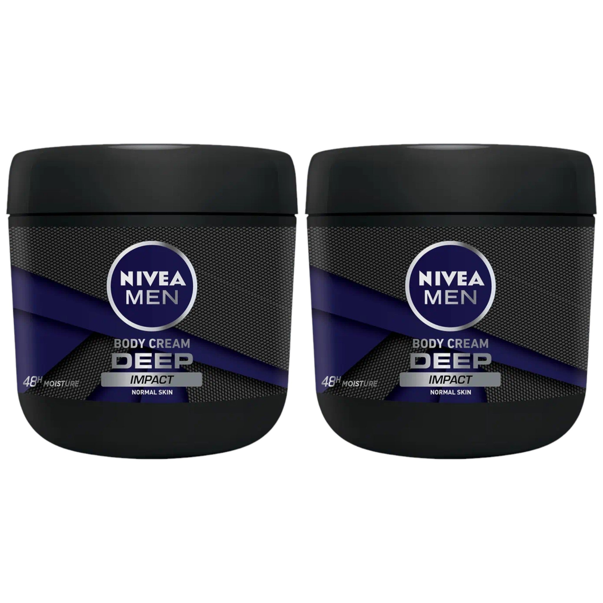 Nivea Men Deep Impact Normal Skin Body Cream, 13.5oz (400ml) (Pack of 2)