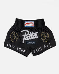 Patta London Chapter Muay Thai Shorts (Black) Patta