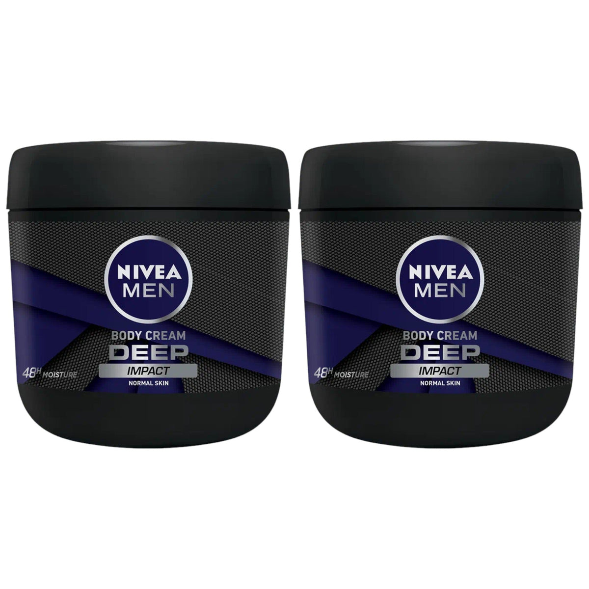 Nivea Men Deep Impact Normal Skin Body Cream, 13.5oz (400ml) (Pack of 2)